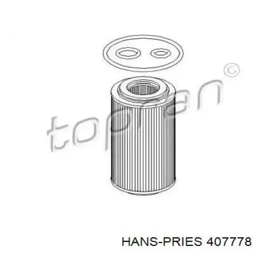 Масляный фильтр 407778 Hans Pries (Topran)