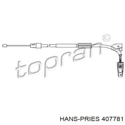 Передний трос ручника 407781 Hans Pries (Topran)