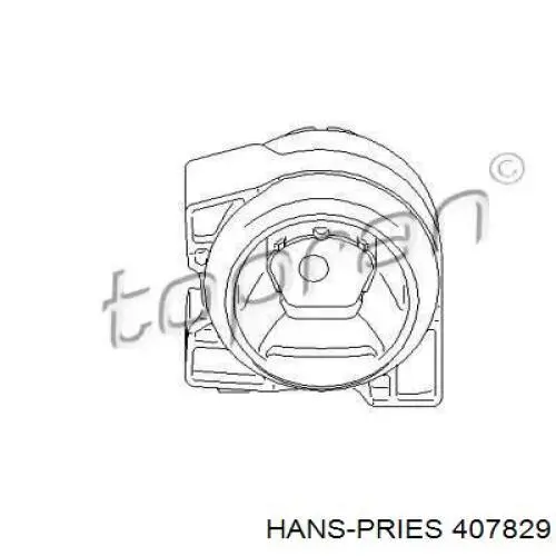 Подушка коробки передач 407829 Hans Pries (Topran)