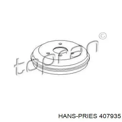 Тормозной барабан 407935 Hans Pries (Topran)