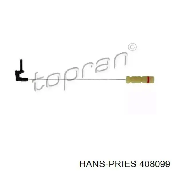 408 099 Hans Pries (Topran) датчик износа тормозных колодок задний