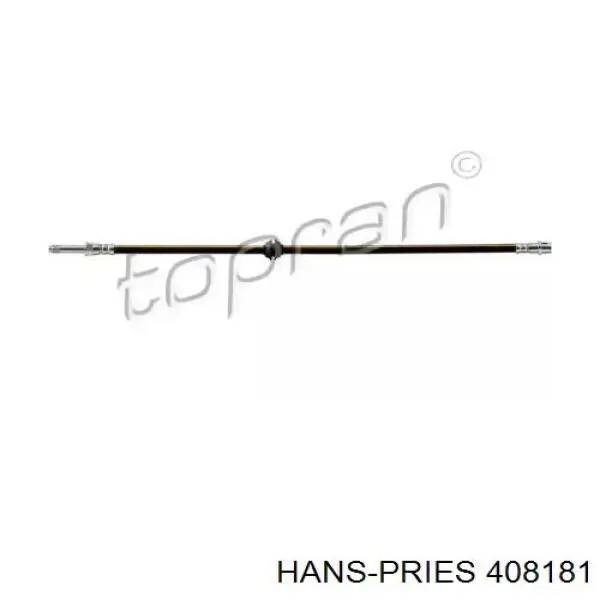 408181 Hans Pries (Topran) шланг тормозной передний