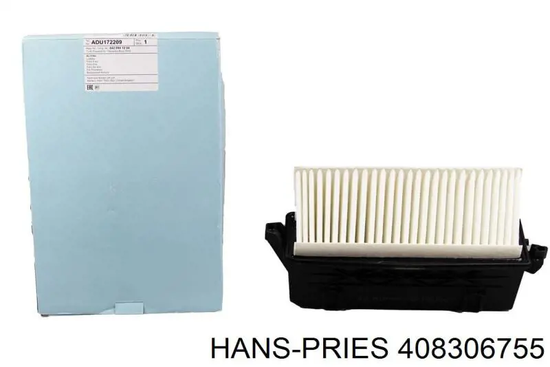 Воздушный фильтр 408306755 Hans Pries (Topran)