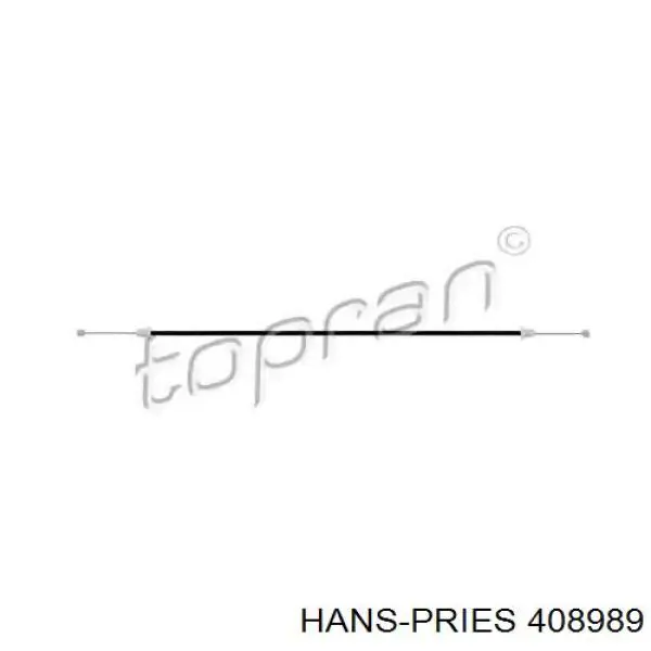 Передний трос ручника 408989 Hans Pries (Topran)