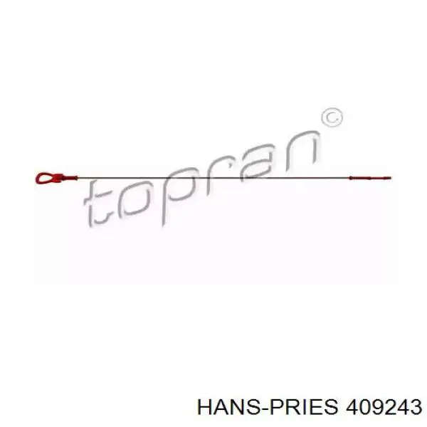 409243 Hans Pries (Topran) направляющая щупа-индикатора уровня масла в двигателе