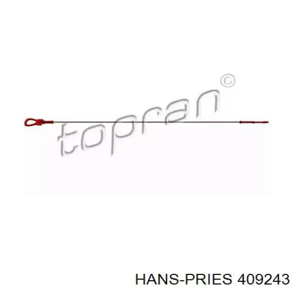 409243 Hans Pries (Topran) guia de sonda indicador do nível de óleo no motor