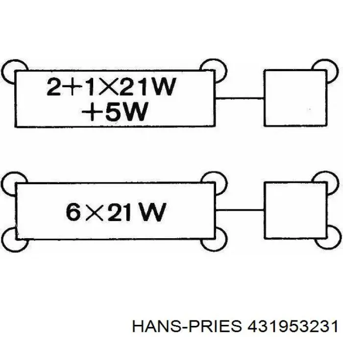 Автомобильные реле поворотов Hans Pries (Topran) 431953231 цена, от 3.58 USD