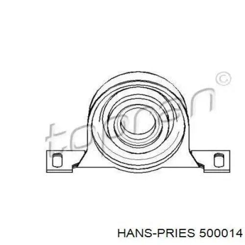 500014 Hans Pries (Topran) подвесной подшипник карданного вала