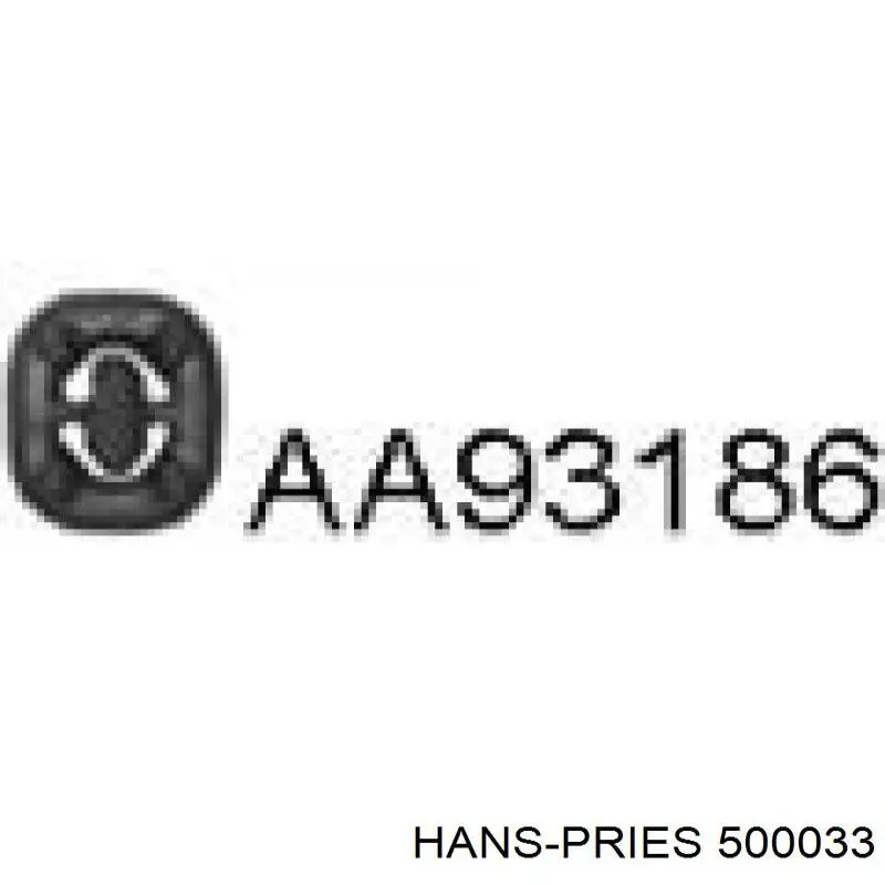 Купить 500033 Hans Pries (Topran) Отбойник амортизатора заднего