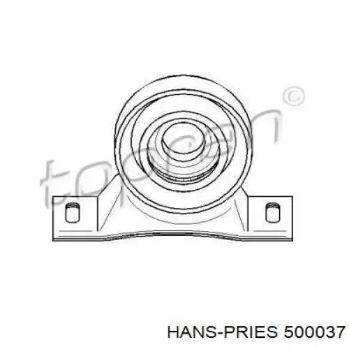 Подвесной подшипник карданного вала 500037 Hans Pries (Topran)