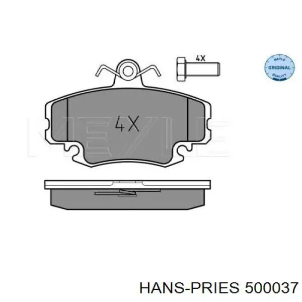 Опора карданного вала Hans Pries (Topran) 500037