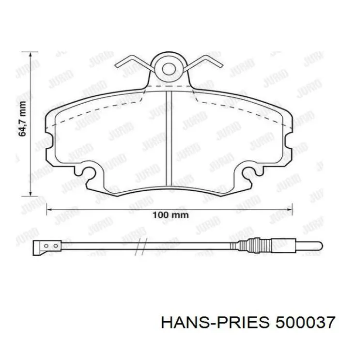 500037 Hans Pries (Topran) Подвесной подшипник кардана