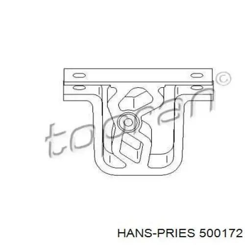 Хомут глушителя 500172 Hans Pries (Topran)