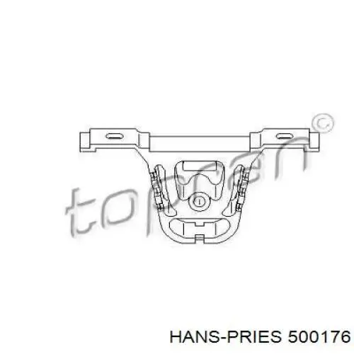 Хомут глушителя 500176 Hans Pries (Topran)