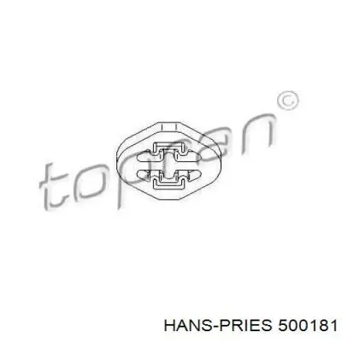 Подушка глушителя 500181 Hans Pries (Topran)