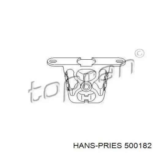 500182 Hans Pries (Topran) хомут глушителя задний