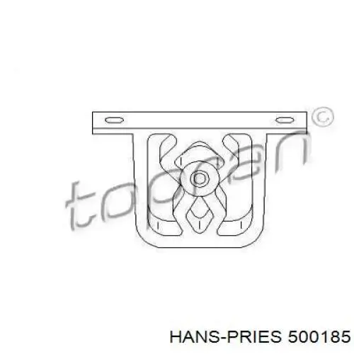 500185 Hans Pries (Topran) подушка крепления глушителя