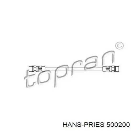 Задний тормозной шланг 500200 Hans Pries (Topran)