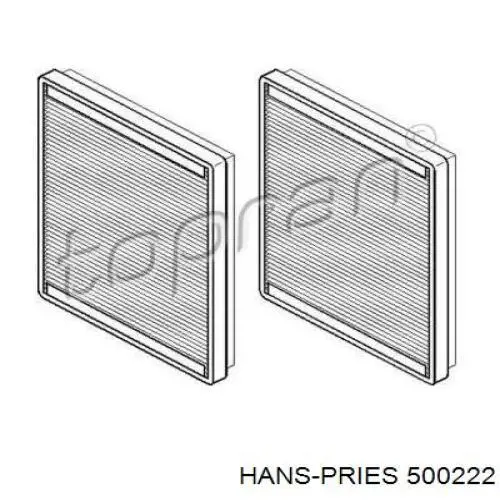 Фильтр салона 500222 Hans Pries (Topran)