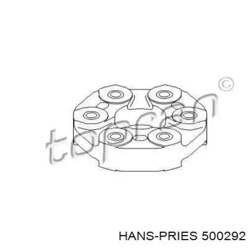 Муфта кардана эластичная передняя 500292 Hans Pries (Topran)