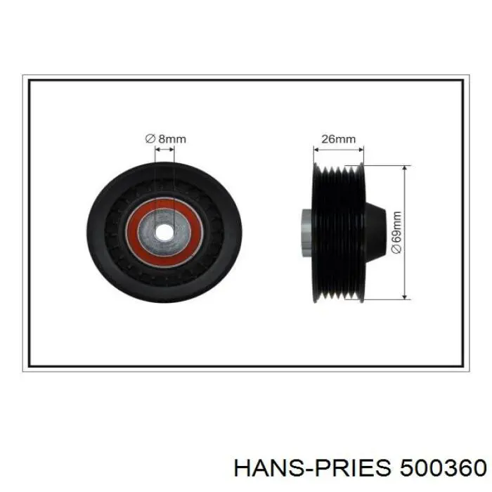 500360 Hans Pries (Topran) Ступица колеса передняя