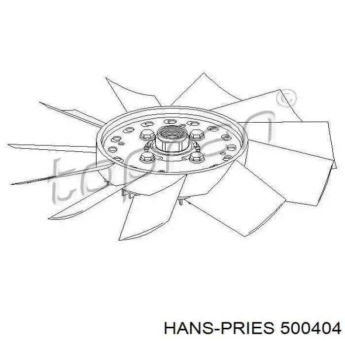 Муфта вентилятора Hans Pries (Topran) 500404