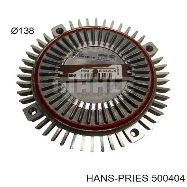Вискозная муфта Hans Pries (Topran) 500404 цена, от 46.78 USD
