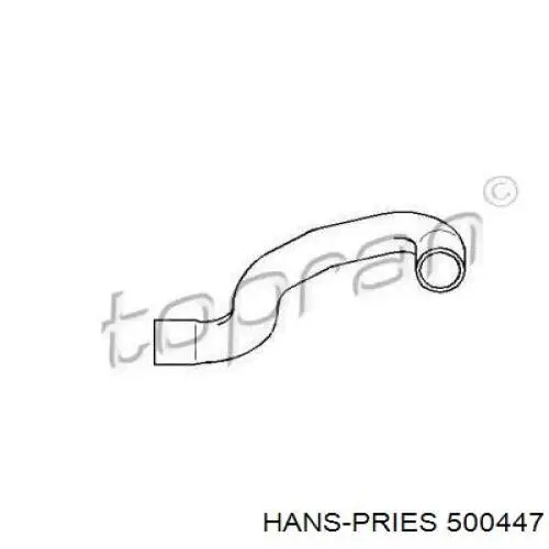 Нижний шлаг радиатора охлаждения 500447 Hans Pries (Topran)