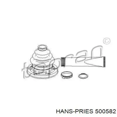 Пыльник ШРУСа задней полуоси наружный 500582 Hans Pries (Topran)