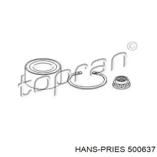 500637 Hans Pries (Topran) подшипник ступицы задней