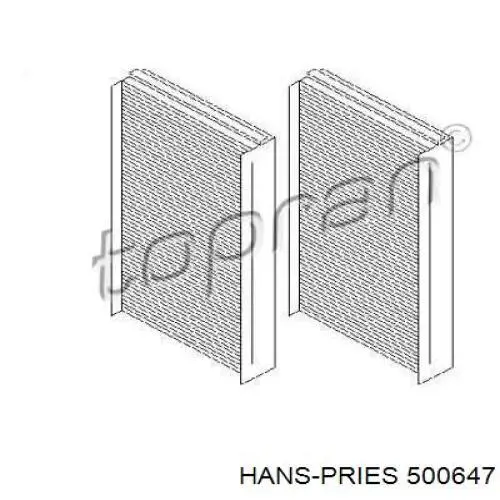 Фильтр салона 500647 Hans Pries (Topran)