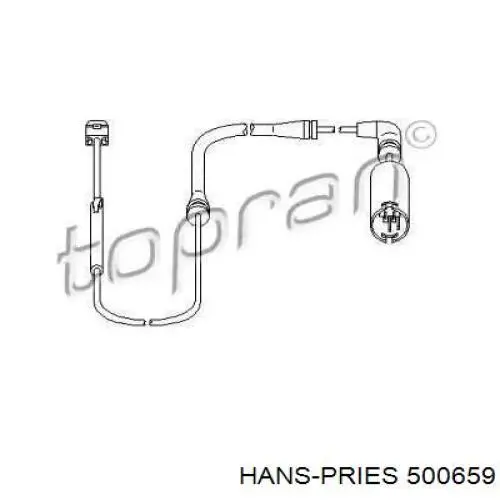 Датчик износа тормозных колодок передний 500659 Hans Pries (Topran)