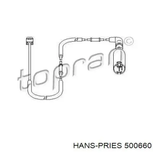 Датчик износа тормозных колодок задний 500660 Hans Pries (Topran)