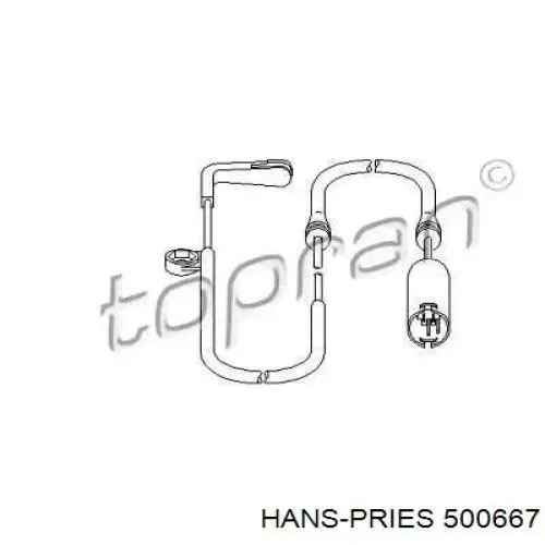 Датчик износа тормозных колодок передний 500667 Hans Pries (Topran)