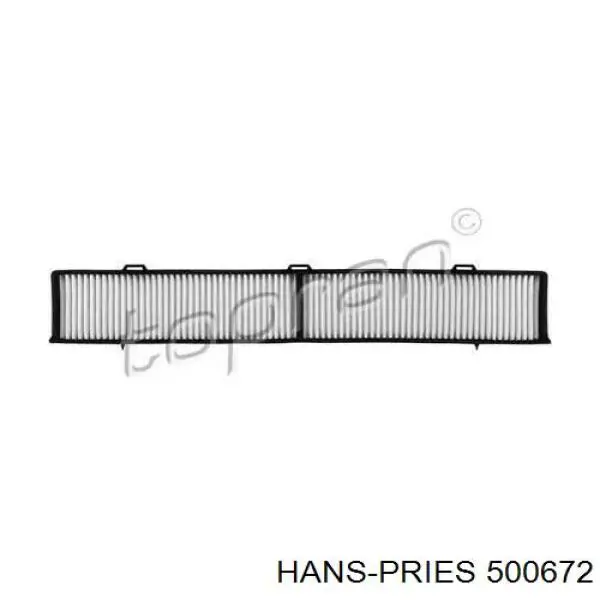 Фильтр салона 500672 Hans Pries (Topran)