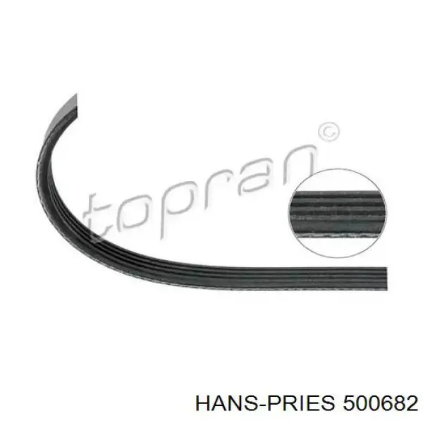 500682 Hans Pries (Topran) ремень генератора