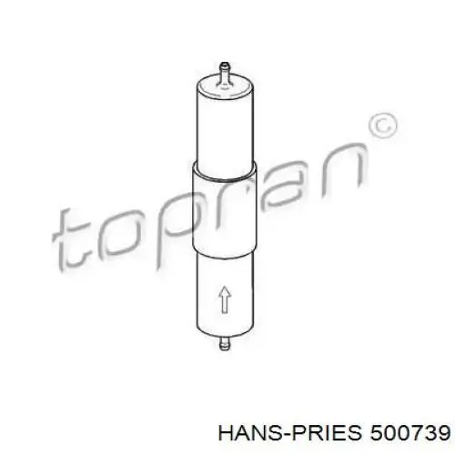 Топливный фильтр 500739 Hans Pries (Topran)