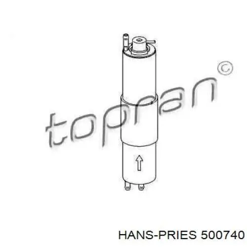 Топливный фильтр 500740 Hans Pries (Topran)