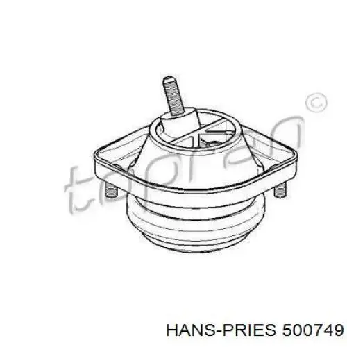 Правая подушка двигателя 500749 Hans Pries (Topran)