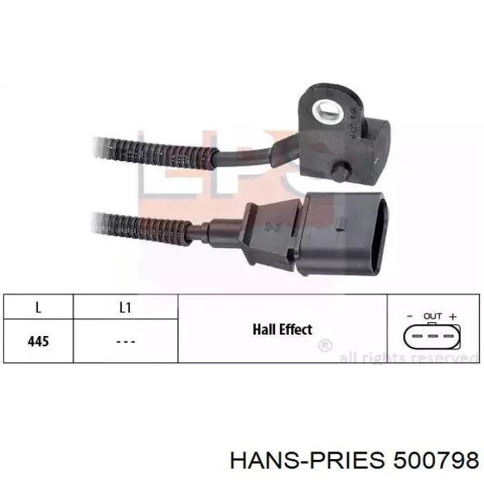 Купить 500798 Hans Pries (Topran) Датчик уровня охлаждающей жидкости в радиаторе