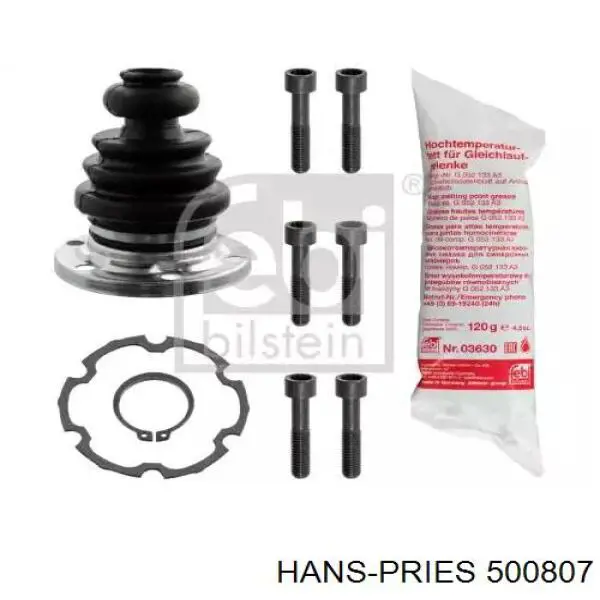 Купить 500807 Hans Pries (Topran) Муфта кардана эластичная передняя
