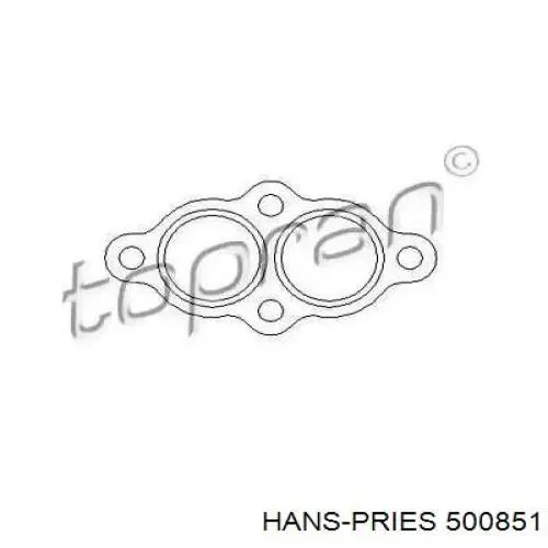 Прокладка глушителя 500851 Hans Pries (Topran)