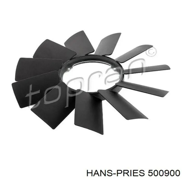 Rodete ventilador, refrigeración de motor 500900 Hans Pries (Topran)