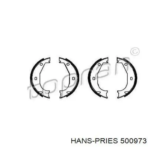 Колодки ручника 500973 Hans Pries (Topran)