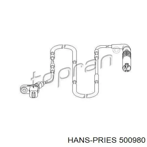 500980 Hans Pries (Topran) датчик абс (abs задний)