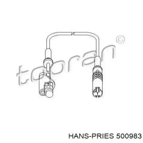 Датчик АБС (ABS) передний 500983 Hans Pries (Topran)