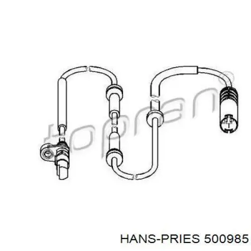 Датчик АБС (ABS) задний 500985 Hans Pries (Topran)