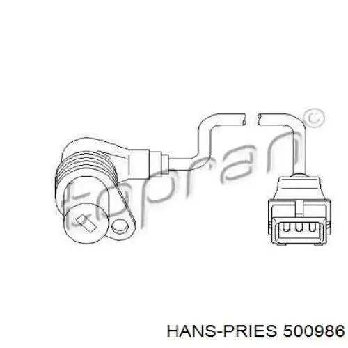 Датчик коленвала 500986 Hans Pries (Topran)