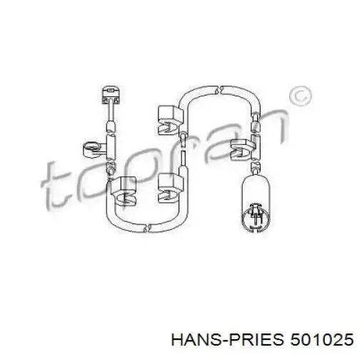 Датчик износа тормозных колодок задний 501025 Hans Pries (Topran)