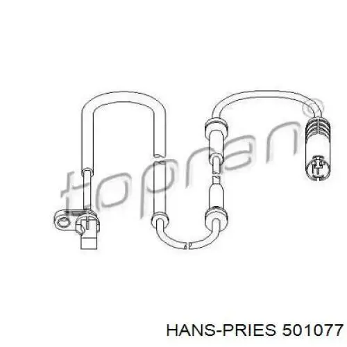 Датчик АБС (ABS) передний 501077 Hans Pries (Topran)